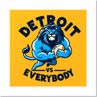 Detroit Lions vs Everybody Posters and Art